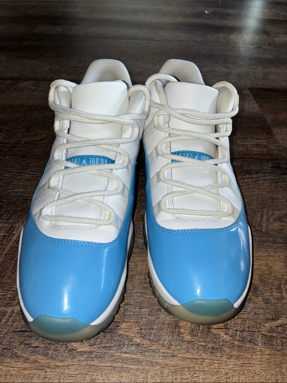 UNC Low 11s Jordan Low-Top Sneakers in White and Carolina Blue